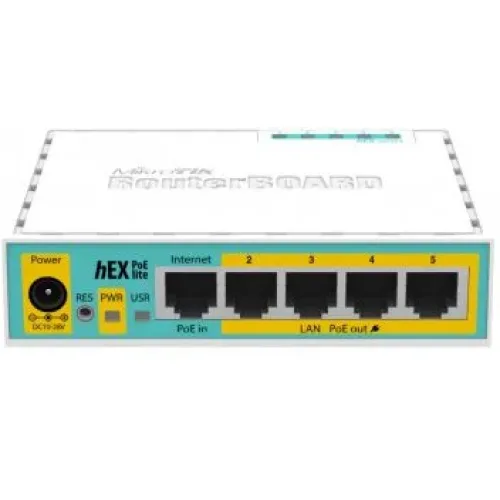 Маршрутизатор MikroTik hEX PoE lite (RB750UPr2) 5-портовий