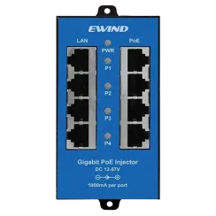 Інжектор PoE 4-портовий Ewind EW-PSE304CG