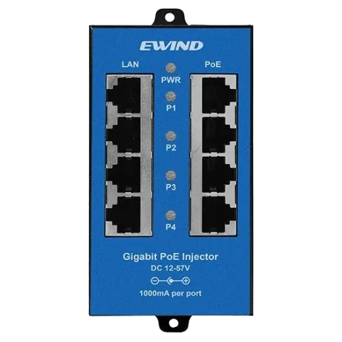 Інжектор PoE 4-портовий Ewind EW-PSE304CG