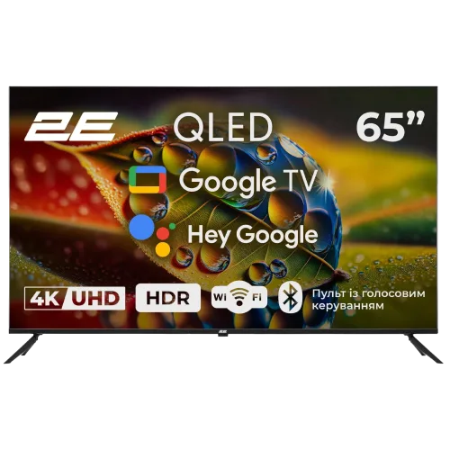 Телевізор 2E 65A77Q 65" дюймів 3840x2160 QLED Google TV
