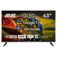 Телевізор 2E 43A77Q 43” дюйма 3840x2160 QLED Google TV