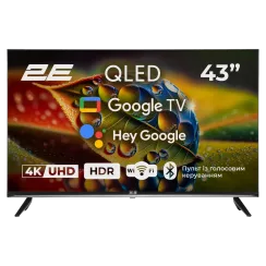 Телевізор 2E 43A77Q 43” дюйма 3840x2160 QLED Google TV