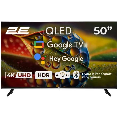 Телевізор 2E 50A77Q 50" дюймів 3840x2160 QLED Google TV