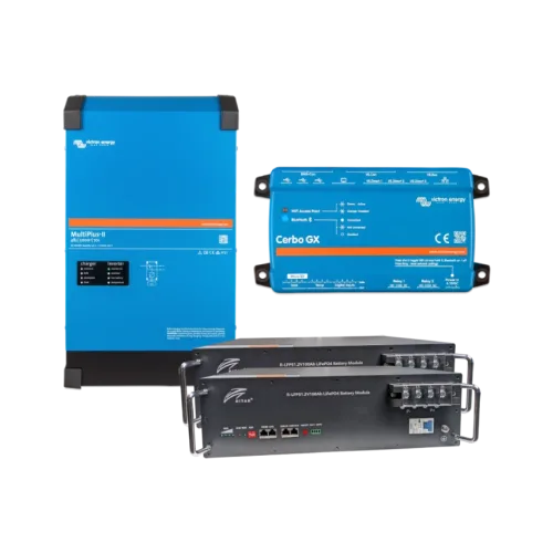 Система безперебійного живлення 4кВт 10,2кВт●год VictronEnergy MultiPlus-II + Ritar R-LFP51.2V100AH
