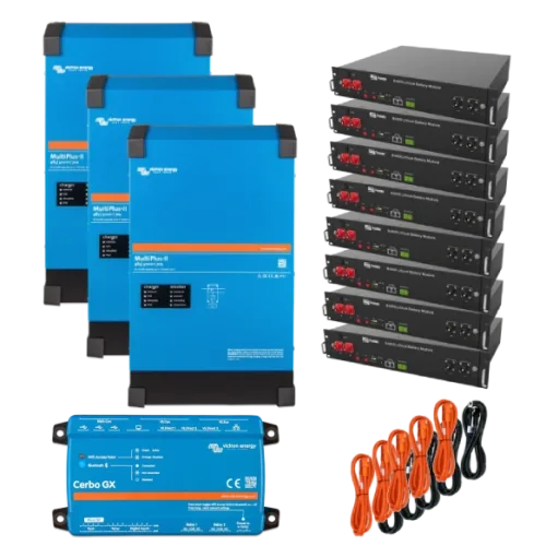 Система безперебійного живлення трифазна VictronEnergy MultiPlus-II + Dyness 12кВт 24кВт•г