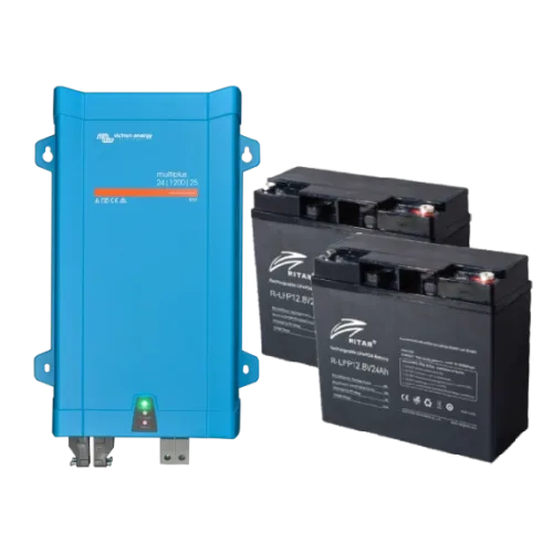 Система безперебійного живлення 614Вт●год Victron Energy + Ritar 1.20кВт
