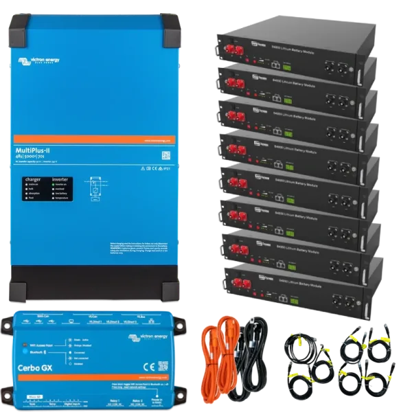 Система безперебійного живлення однофазна VictronEnergy MultiPlus-II + Dyness 4кВт 19.2кВт•г