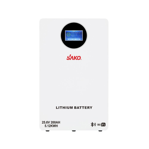 Акумуляторна батарея літій-залізо-фосфатна LiFePO4 200А*год 25.6В 5120Вт*год Sako Li-Sun series SK-25.6V200Ah настінний / підлоговий монтаж