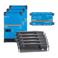Система безперебійного живлення3 фази, 12кВт, 25кВт●год VictronEnergy MultiPlus-II + Ritar R-LFP51.2V100AH