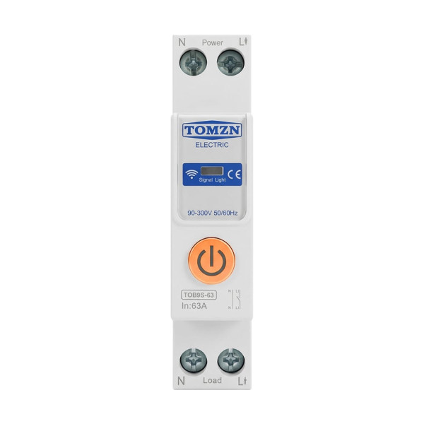 Розумний автоматичний вимикач з Wi-Fi (Tuya) TOMZN TOB9S-63 63A