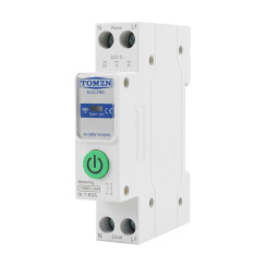 Розумний автоматичний вимикач з Wi-Fi (Tuya) TOMZN TOB9S-VAP 63A з моніторингом енергоспоживання та захисним реле напруги