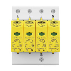 Обмежувач напруги TOMZN TOV1-20/4P 275V AC 10-20kA під DIN-рейку 4 полюси