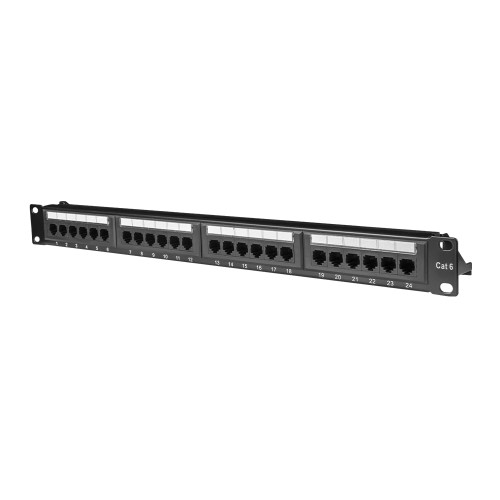 Патч-панель 24 порти E-NET UTP/24 CAT5e 19" 1U