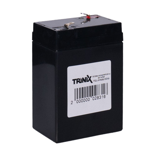 Акумуляторна батарея гелева 6В 4Аг Trinix TGL6V4Ah/20Hr GEL