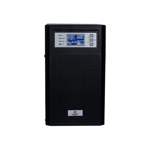 Джерело безперебійного живлення Kraft KRF-T6000VA/6KW(LCD)Ex Pro Online UPS під зовнішній акумулятор