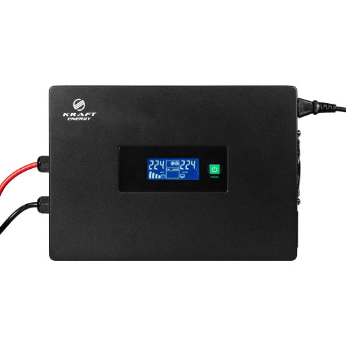 Високочастотний інвертор 600VA/600W Kraft KRF-SAVR600VA/600W-12V під зовнішній акумулятор