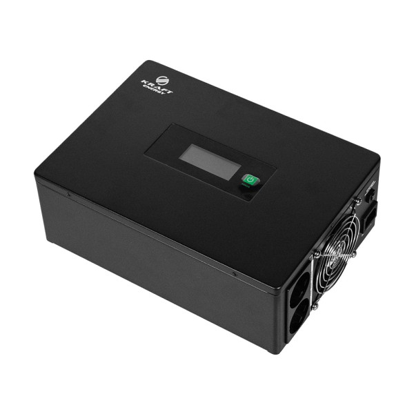 Високочастотний інвертор 600VA/600W Kraft KRF-SAVR600VA/600W-12V під зовнішній акумулятор