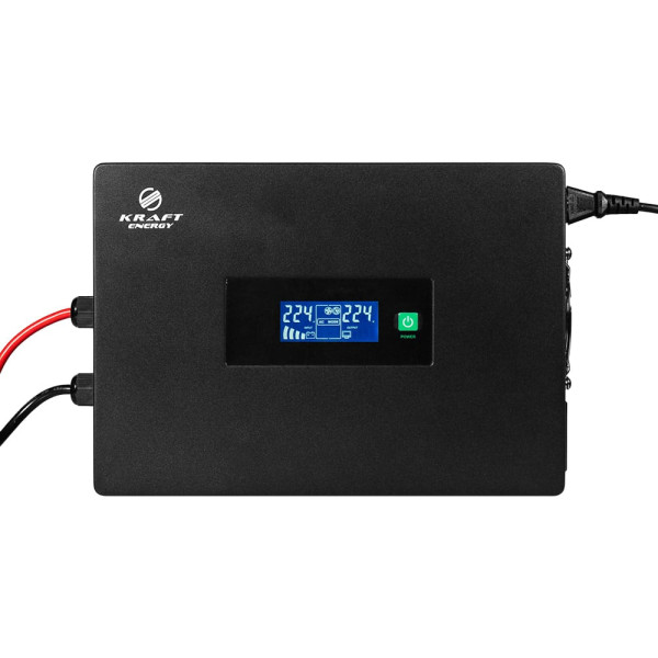 Високочастотний інвертор 1000VA/1kW Kraft KRF-SAVR1000VA/1kW-12V під зовнішній акумулятор