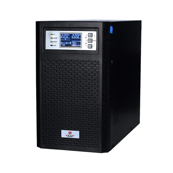 Джерело безперебійного живлення Kraft KRF-T3000VA/3KW(LCD)Ex Pro Online UPS під зовнішній акумулятор