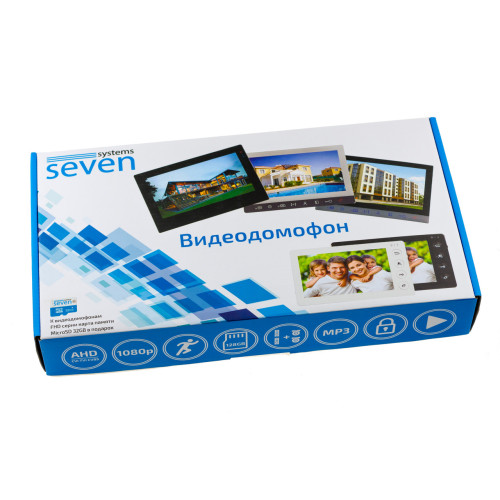 Відеодомофон 7 дюймів SEVEN DP–7575 FHD IPS white