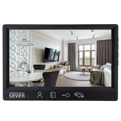 Відеодомофон 7 дюймів SEVEN DP–7571 FHD black