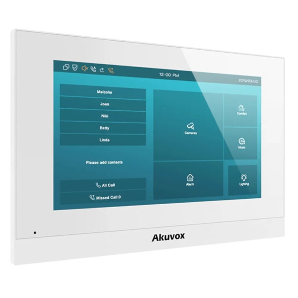 Відеодомофон 7” WiFi Akuvox C315W White SIP Android