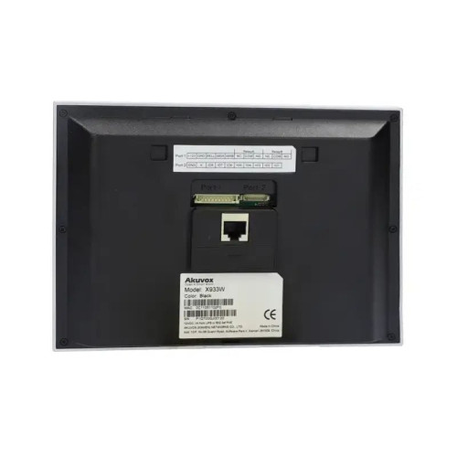 Відеодомофон 7” WiFi Akuvox X933H SIP Black Android з Zigbee 3.0 та Bluetooth