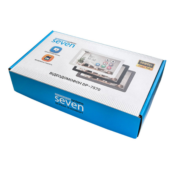 Відеодомофон 7 дюймів SEVEN DP-7570 FHD IPS white