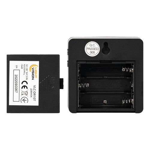 Дверний WiFi дзвінок Light Vision VLC-DR10T(Tuya) Black з ІЧ-датчиком руху