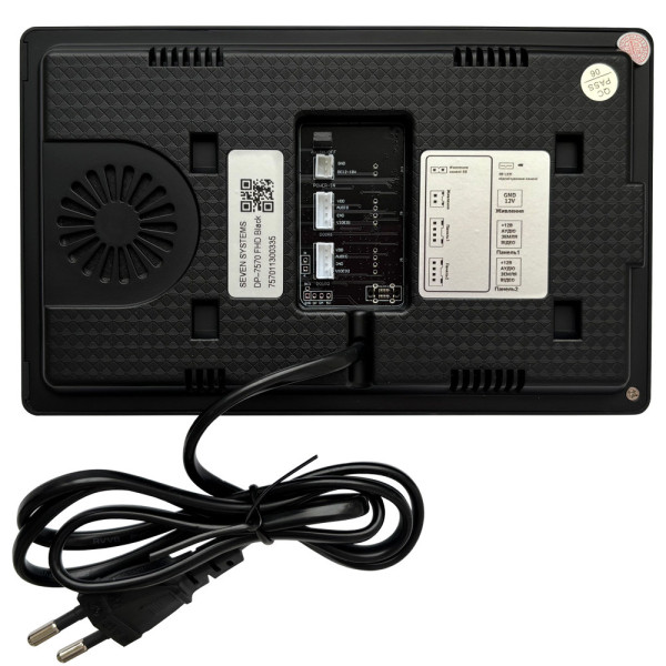 Відеодомофон 7 дюймів SEVEN DP-7570 FHD IPS black