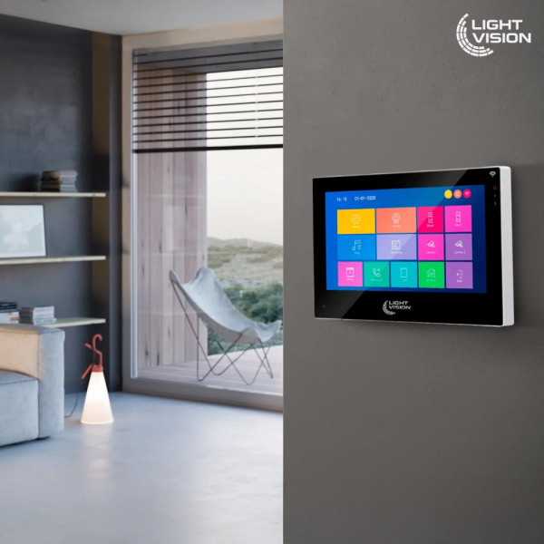 Відеодомофон 7" WiFi Tuya Light Vision SINGAPORE (AI) FHD Black