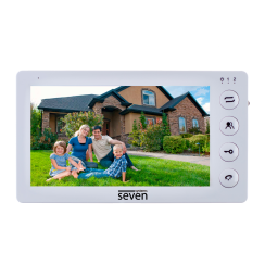 Відеодомофон 7 дюймів SEVEN DP-7573 white