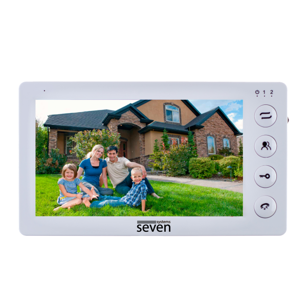 Відеодомофон 7 дюймів SEVEN DP-7573 white
