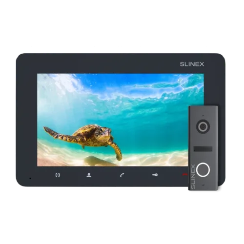 Комплект відеодомофона Slinex SM-07M Graphite + ML-17HD Graphite