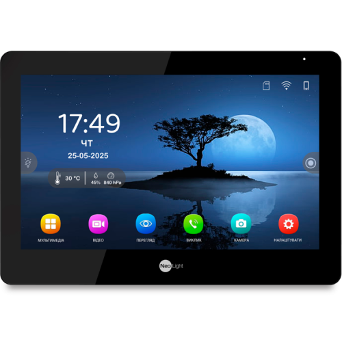 Відеодомофон NeoLight MEZZO Hybrid Black