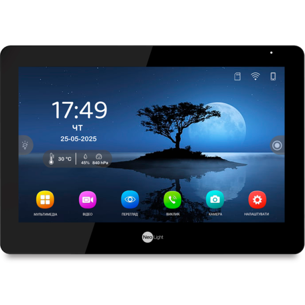 Відеодомофон NeoLight MEZZO Hybrid Black