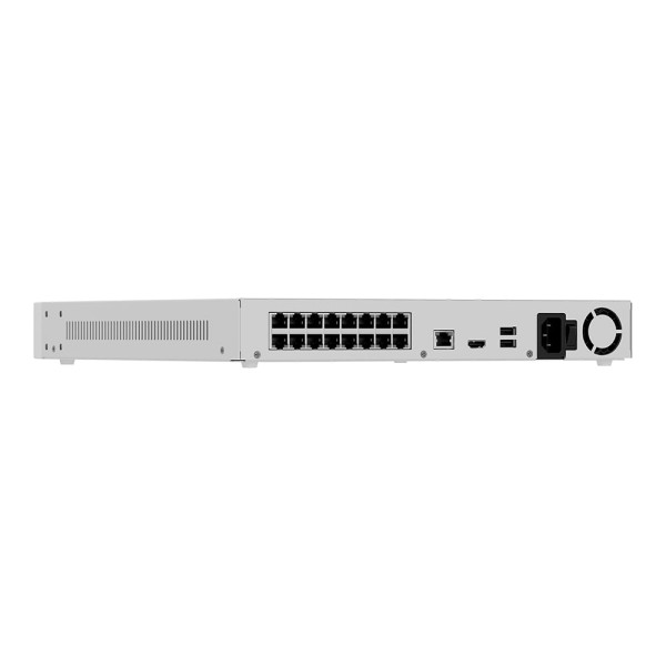 IP-відеореєстратор 16-канальний 12Mp Ajax NVR H2D16PAC (16-ch) White з 16 портами PoE