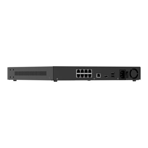 IP-відеореєстратор 16-канальний 12Mp Ajax NVR H2D8PAC (16-ch) Black з 8 портами PoE