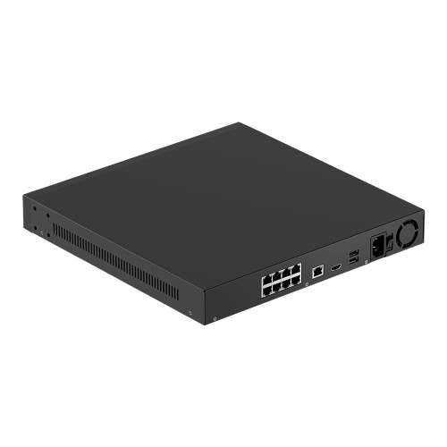 IP-відеореєстратор 8-канальний 12Mp Ajax NVR H2D8PAC (8-ch) Black з 8 портами PoE