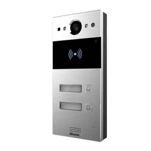 IP-відеопанель на 2 абоненти 2Mp Akuvox R20B SIP зі зчитувачем EM-Marine / Mifare / NFC