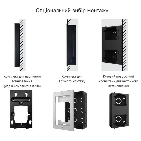 IP-відеопанель 2Mp Akuvox R20A-2 SIP зі зчитувачем EM-Marine / Mifare / NFC, 2-дротове підключення