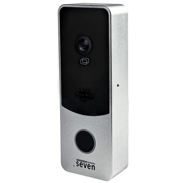 Виклична панель домофону з вбудованим контролером SEVEN CP-7508 FHD silver