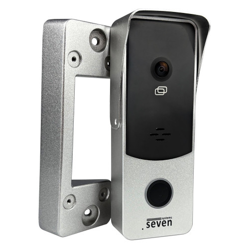 Виклична панель домофону з вбудованим контролером SEVEN CP-7508 FHD silver