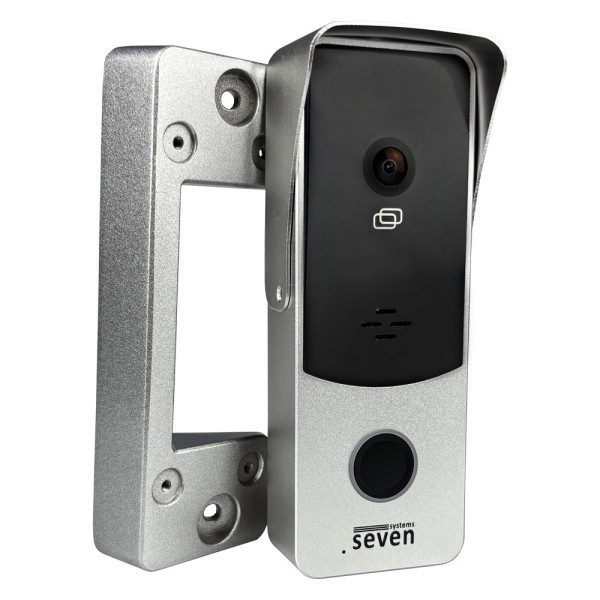 Виклична панель домофону з вбудованим контролером SEVEN CP-7508 FHD silver