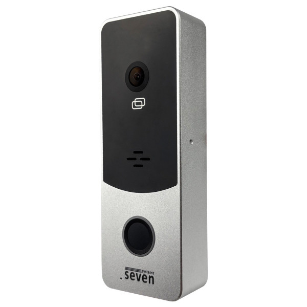 Виклична панель домофону з вбудованим контролером SEVEN CP-7508 FHD silver