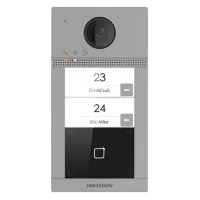 2 Мп IP виклична панель на 2 абонента з ІЧ підсвічуванням і Wi-Fi DS-KV8213-WME1/Flush(B)