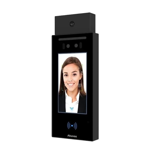 IP-відеопанель багатоабонентська 2Mp Akuvox E16C з екраном 5", розпізнаванням облич та зчитувачем Mifare / NFC / BLE / QR