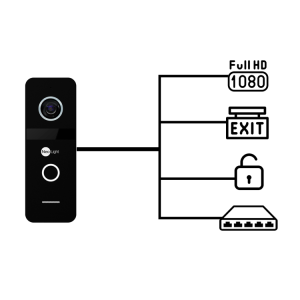 Панель виклику NeoLight SOLO IP Black