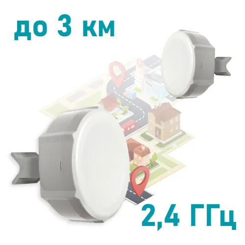 2.4GHz Wi-Fi точка доступу з посиленою антеною MikroTik SXT 2 (RBSXTG-2HnD)