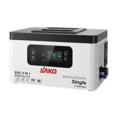 Портативна зарядна станція Sako Alpha-ESS-500W/1KWh. Потужність 500 Вт, енергоємність 1004.8 Вт*год, LifePO4